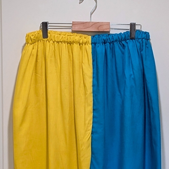 NWOT Beckwoman L Adjustable Waist Handmade Rayon and Cotton Harem Pants - Picture 2 of 5